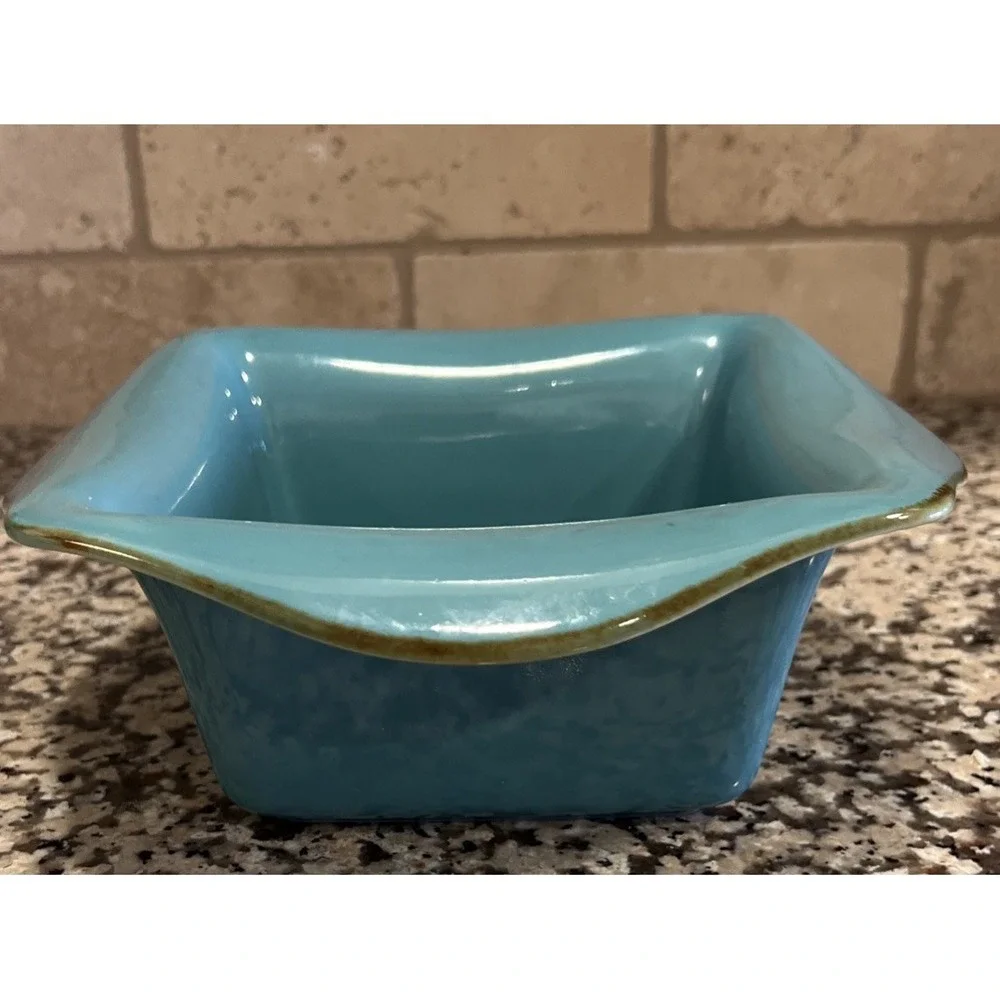 Southern Living at Home Tuscan Everyday Baker Teal/Brown Stoneware‎ Brazil